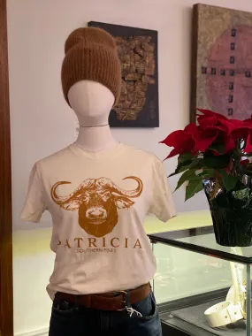 PATRICIA Graphic T Ivory and Terracotta