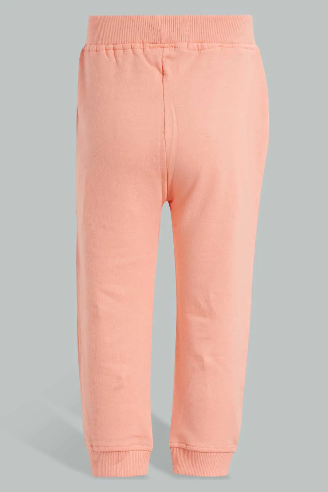 Peach And White Tiger Jogger For Baby Boys (Pack of 2)