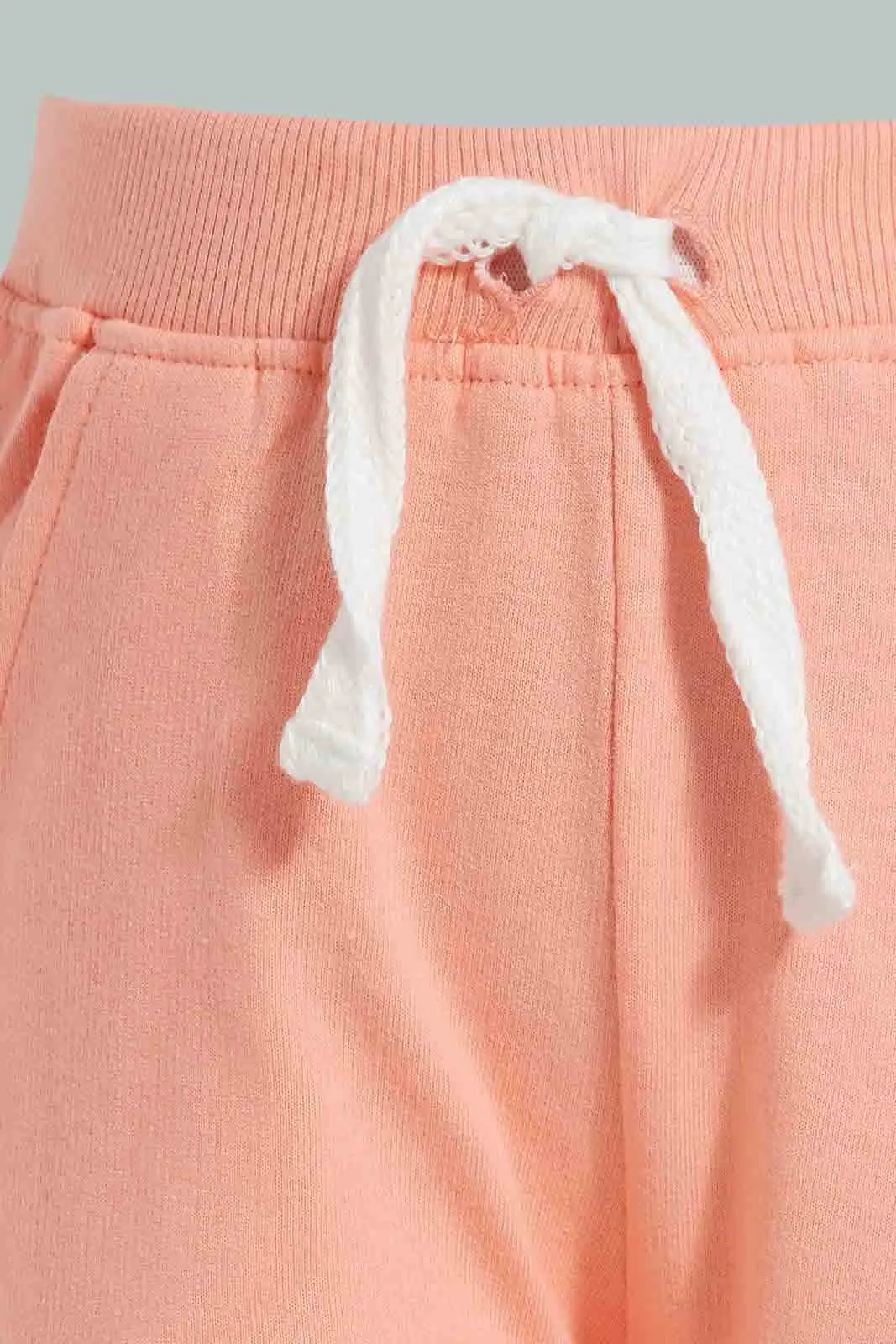 Peach And White Tiger Jogger For Baby Boys (Pack of 2)