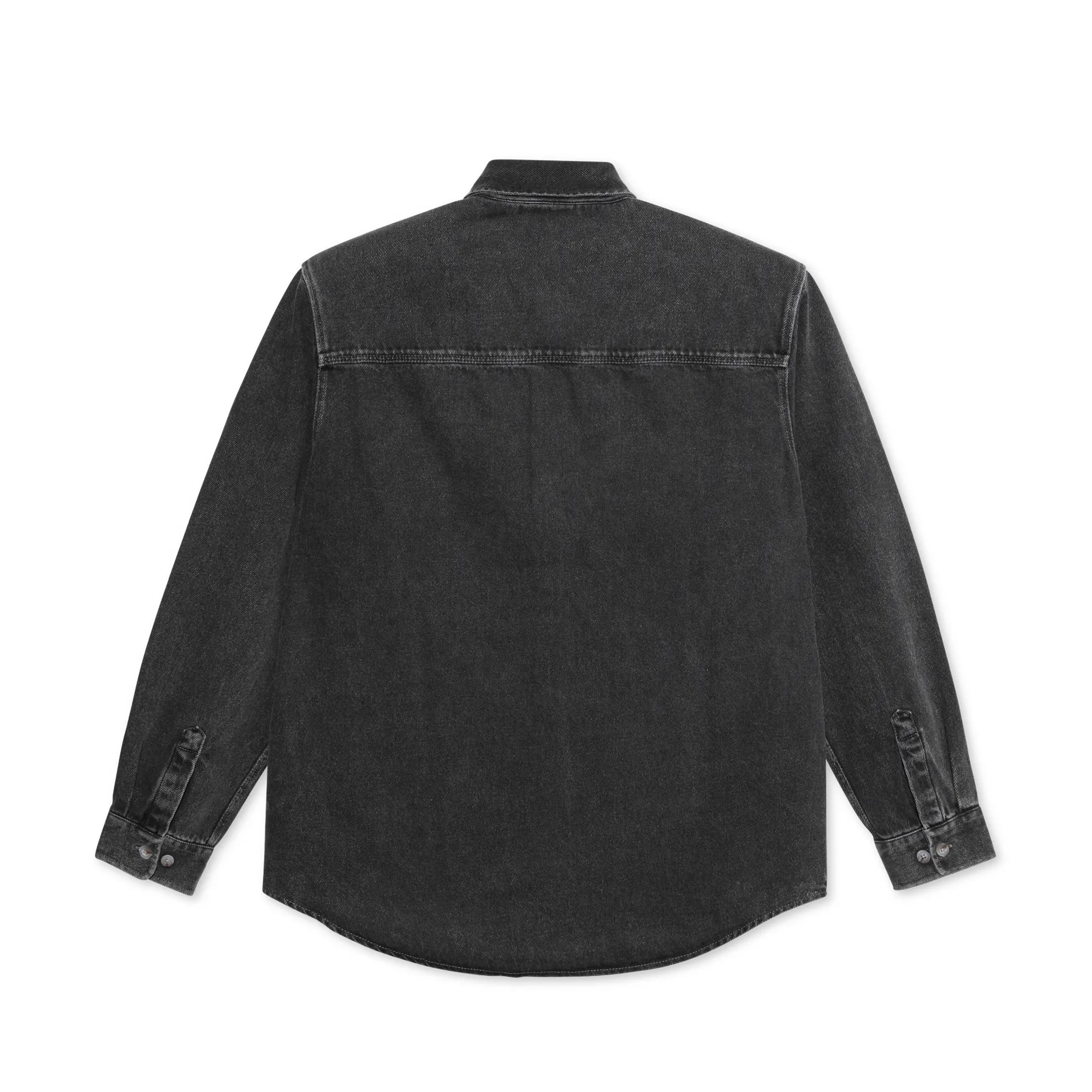 Polar - Mike L/S Denim Shirt - Silver Black