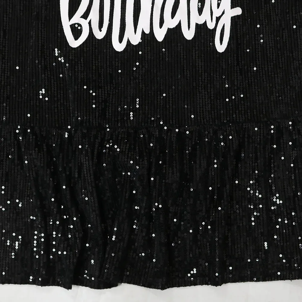 Pre Order:  It's My Birthday Sequined Mini Dress