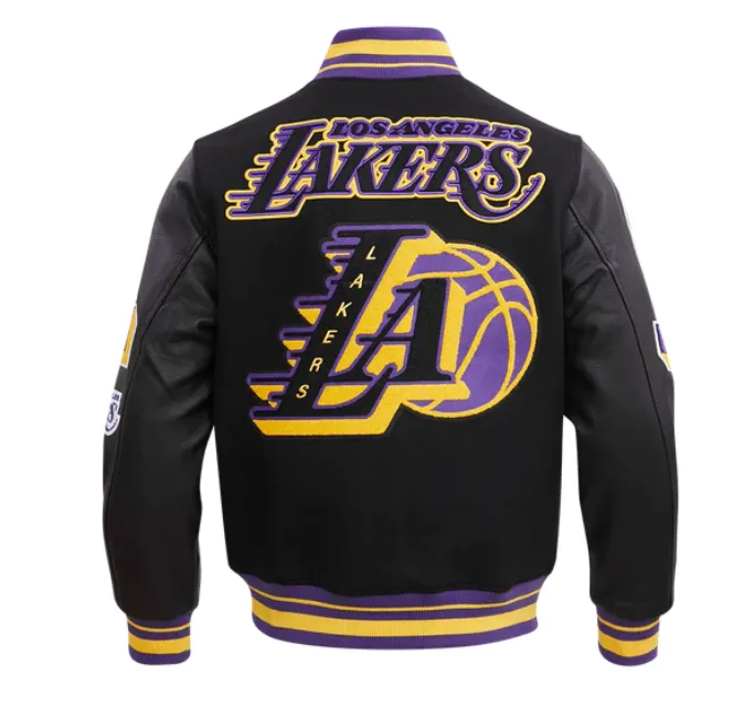 Pro Standard Jacket - Nba Los Angeles Lakers Mashup Men's Rib Wool Varsity Jacket - BKP - BLL6515745