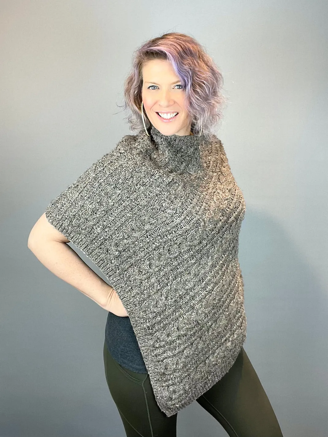 Queensland Cabled Poncho Knitting Kit | Queensland Kathmandu Aran & Knitting Pattern