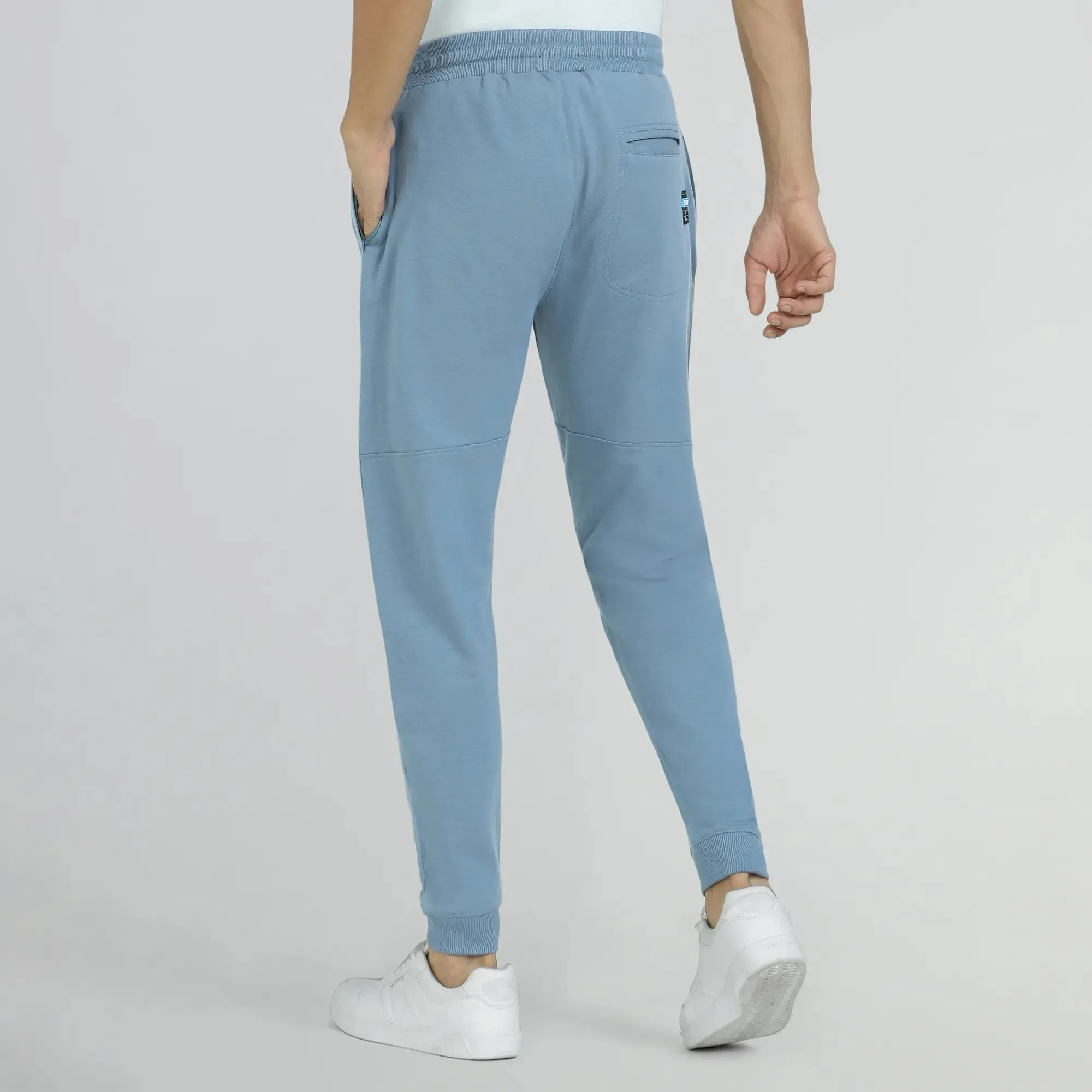 Quest French Terry Cotton-Blend Joggers Ice Blue