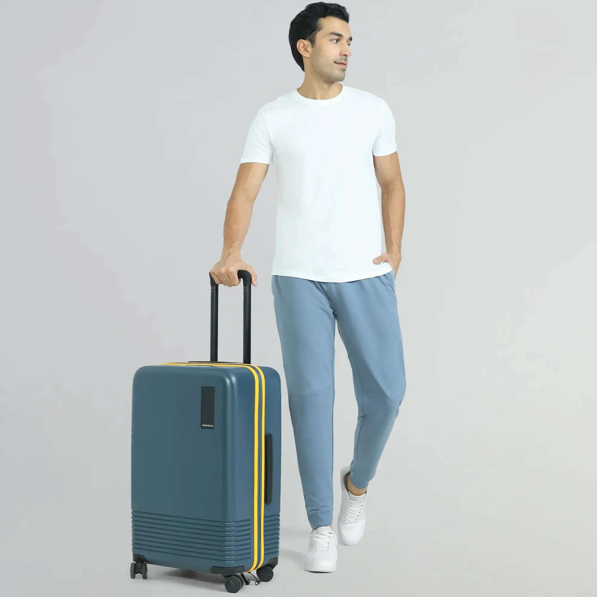 Quest French Terry Cotton-Blend Joggers Ice Blue