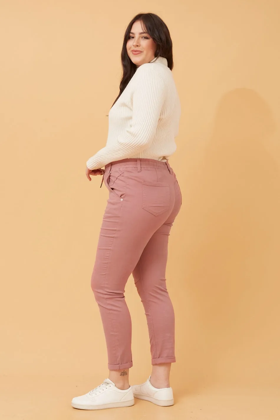 RAYNA SOLID JOGGER PANTS
