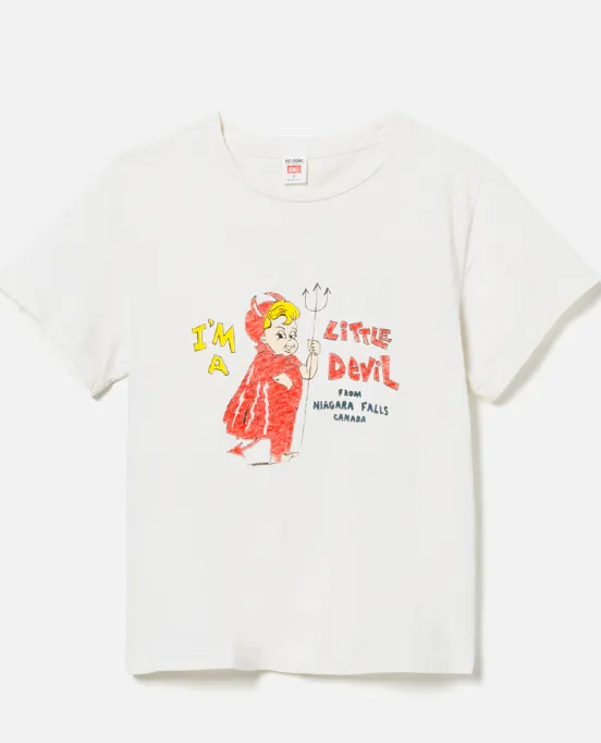 RE/DONE I'm a Little Devil Graphic Tee