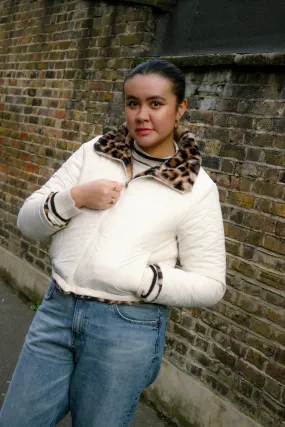 Reversible Leopard and Quilted Jacket
