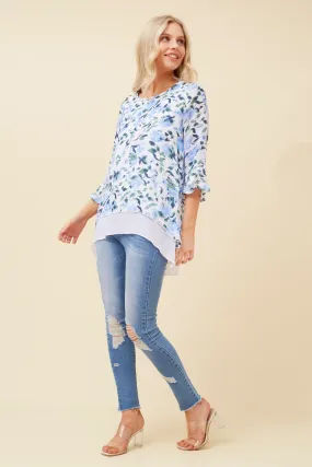 RUMI FLORAL DOUBLE LAYER TOP