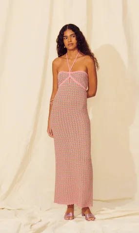 Saylor Pierrette Scallop Knit Midi Dress