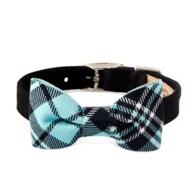 Scotty Bow Tie Collar — Black   Tiffi Plaid