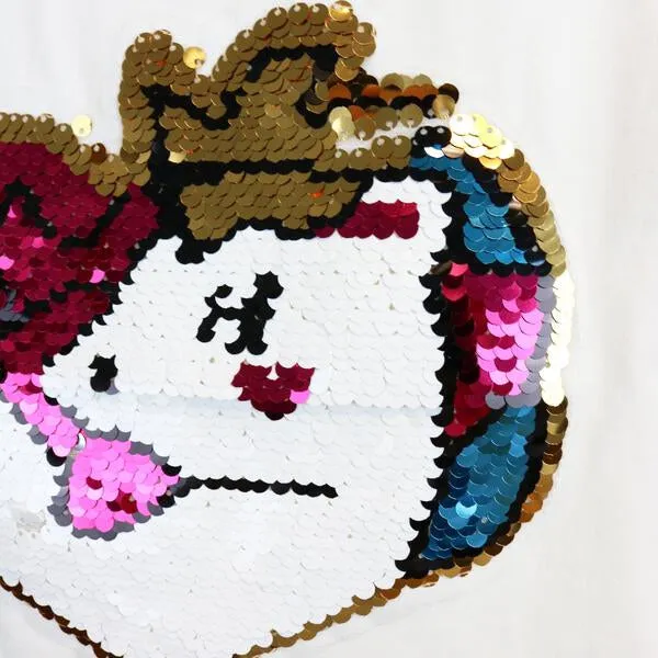 Sequin Heart Unicorn Tee