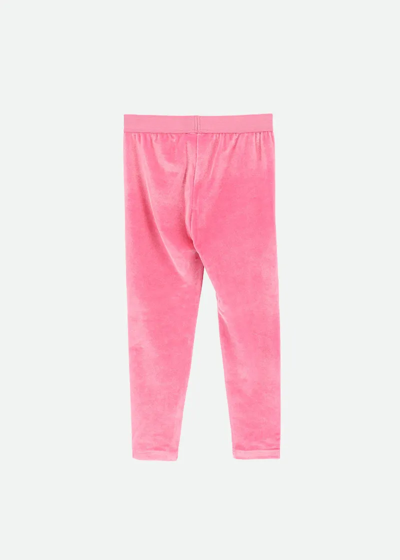 Seren Velvet Legging Aurora Pink