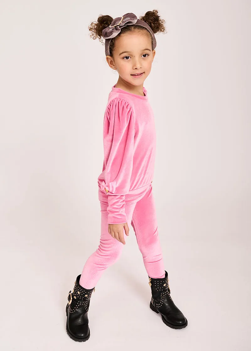 Seren Velvet Legging Aurora Pink