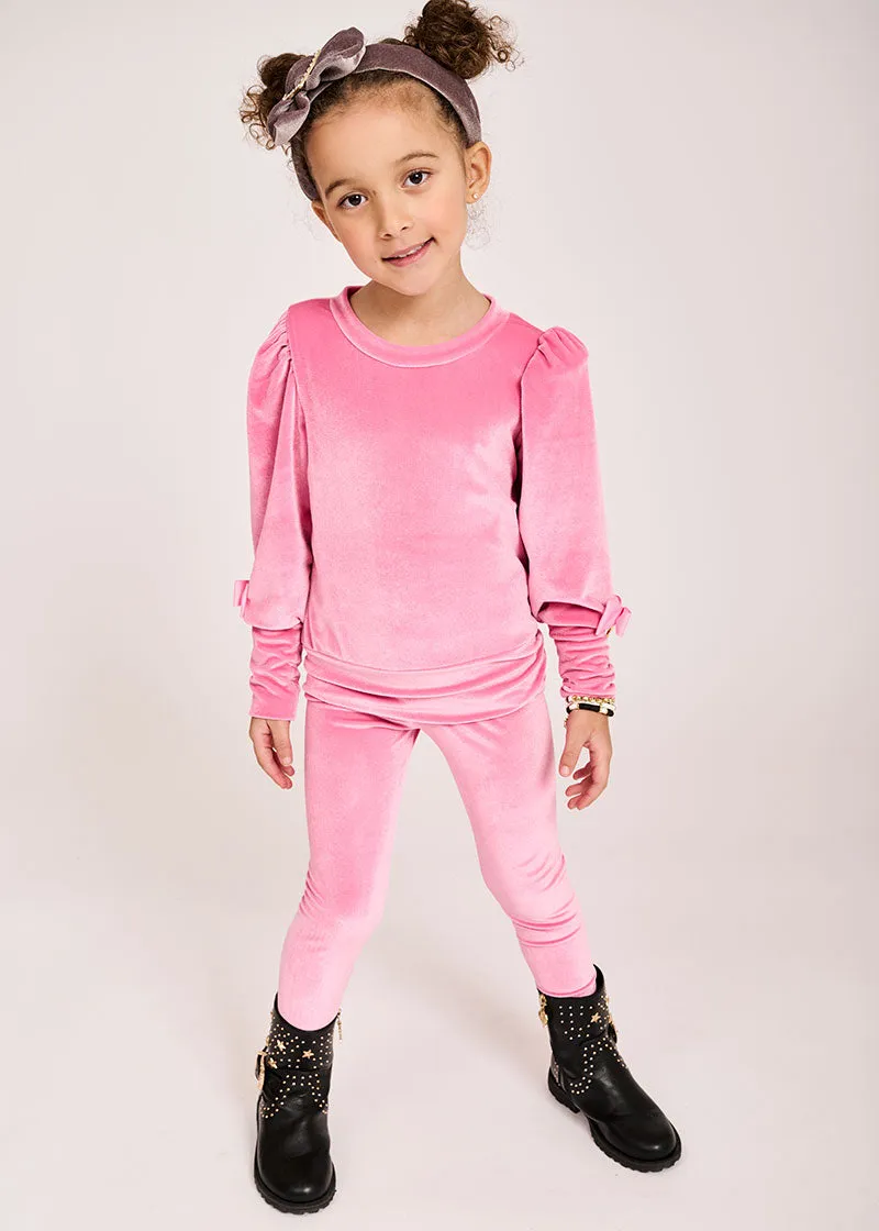 Seren Velvet Legging Aurora Pink