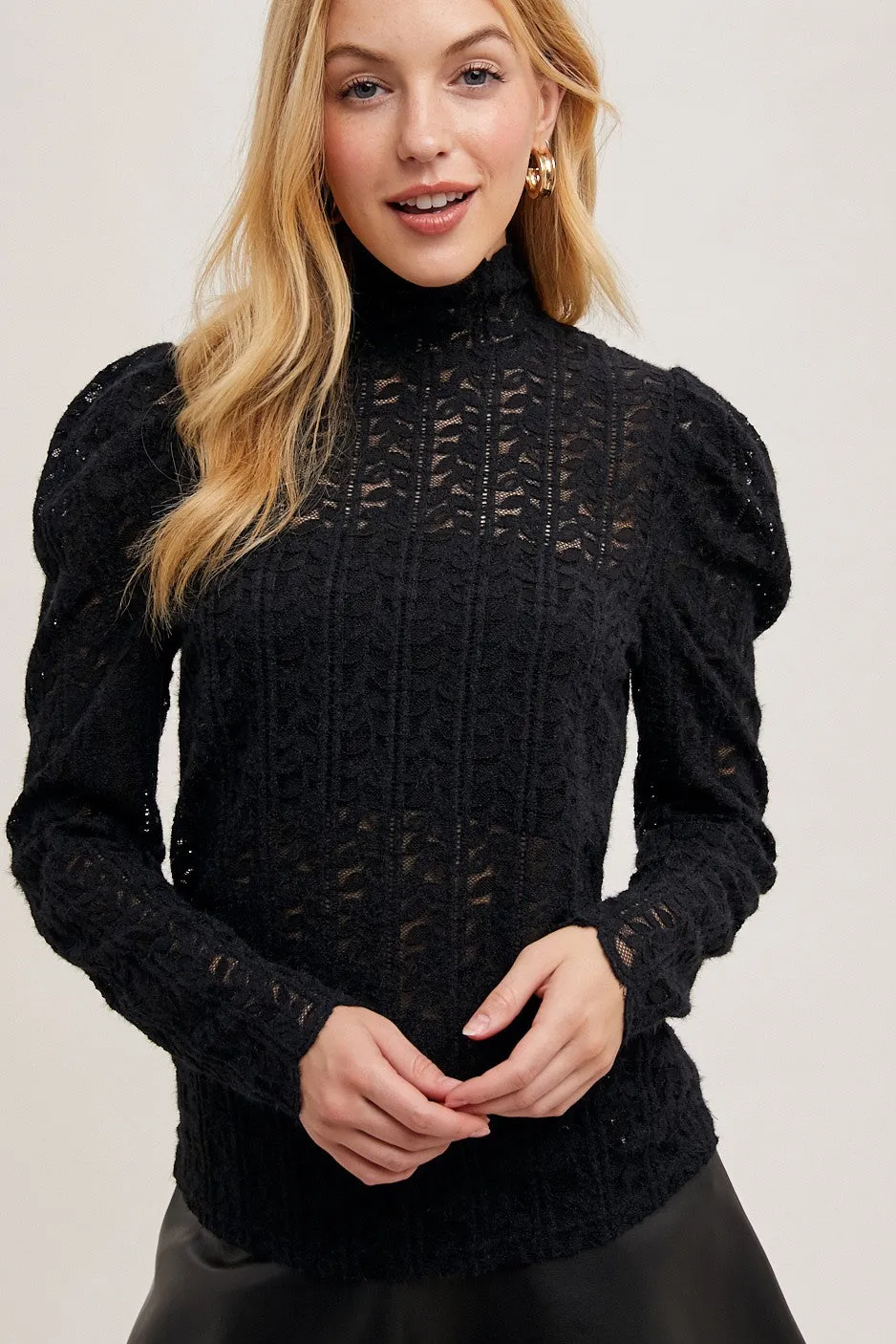 SHEER ELEGANT LACE BLOUSE