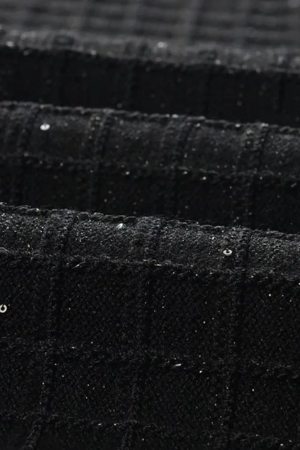 Short Sleeve Embellished Mini Dress - Black