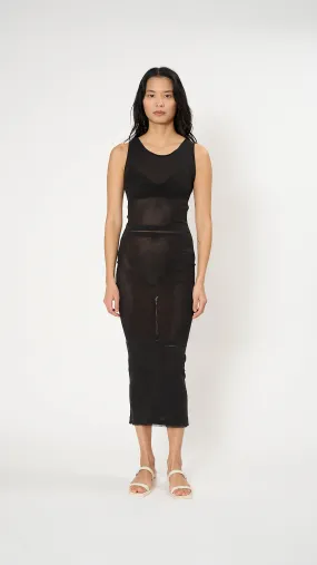 Skin AP Dress in Dark Brown