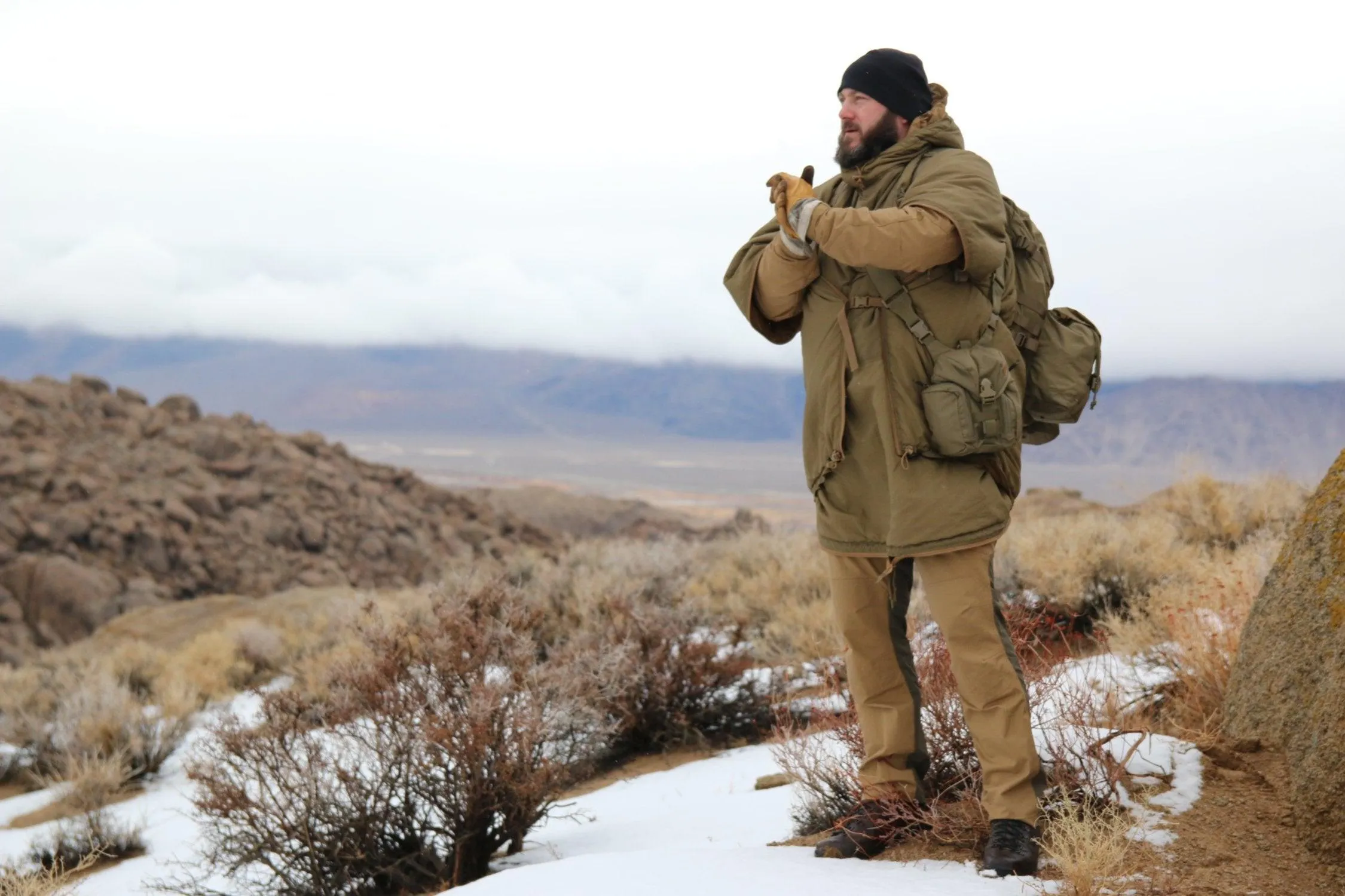 SWAGMAN ROLL Climashield Poncho - Alpha Green