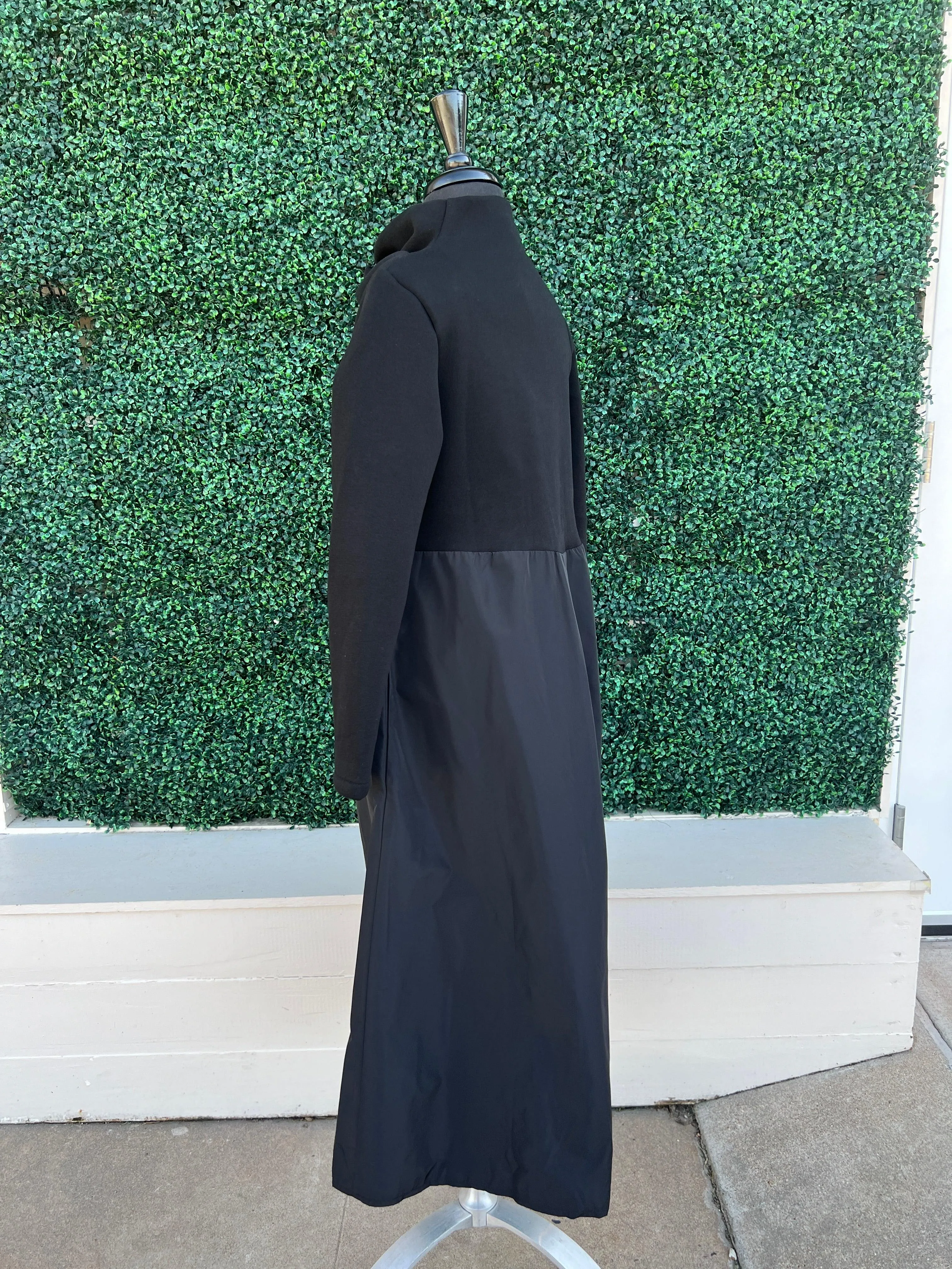 Sweatshirt & Nylon Mixed Medium Dress