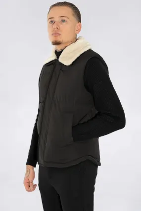 THE AVELINO FUR COLLAR BODYWARMER
