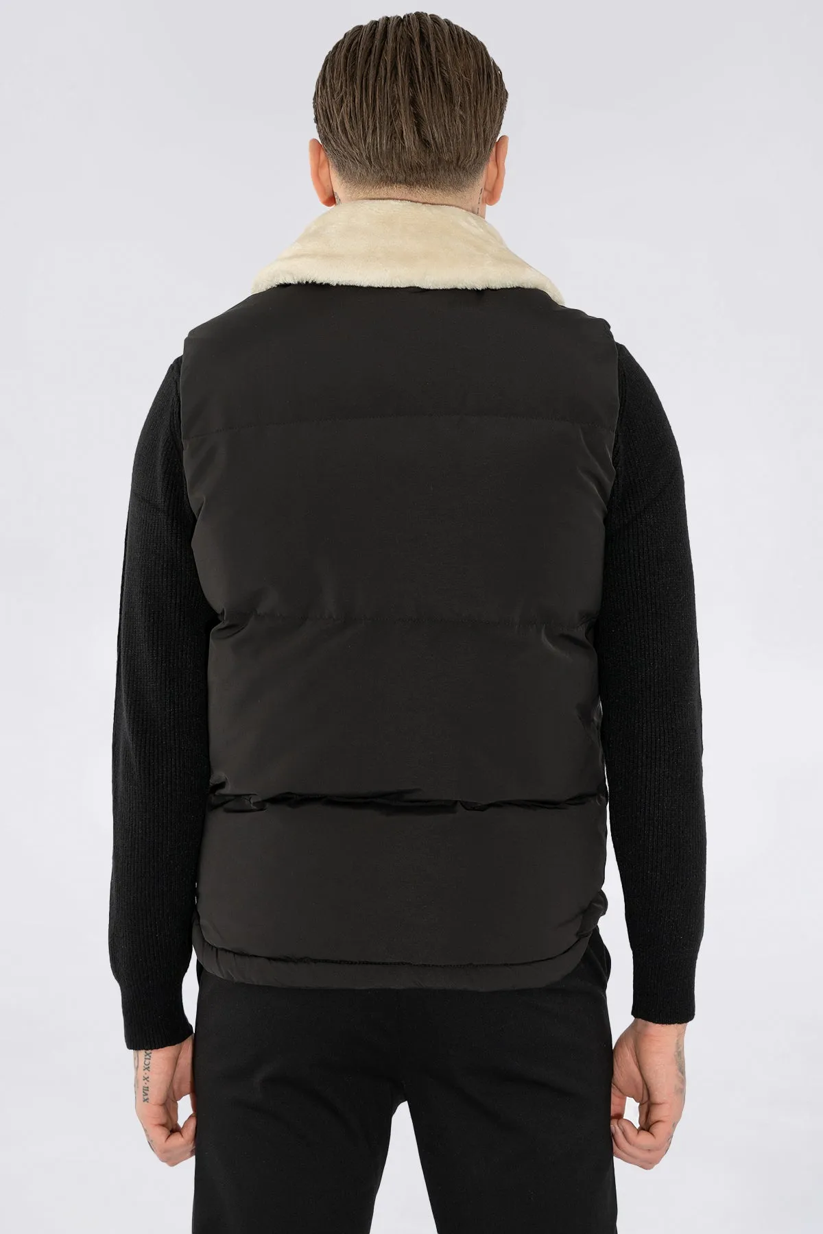 THE AVELINO FUR COLLAR BODYWARMER