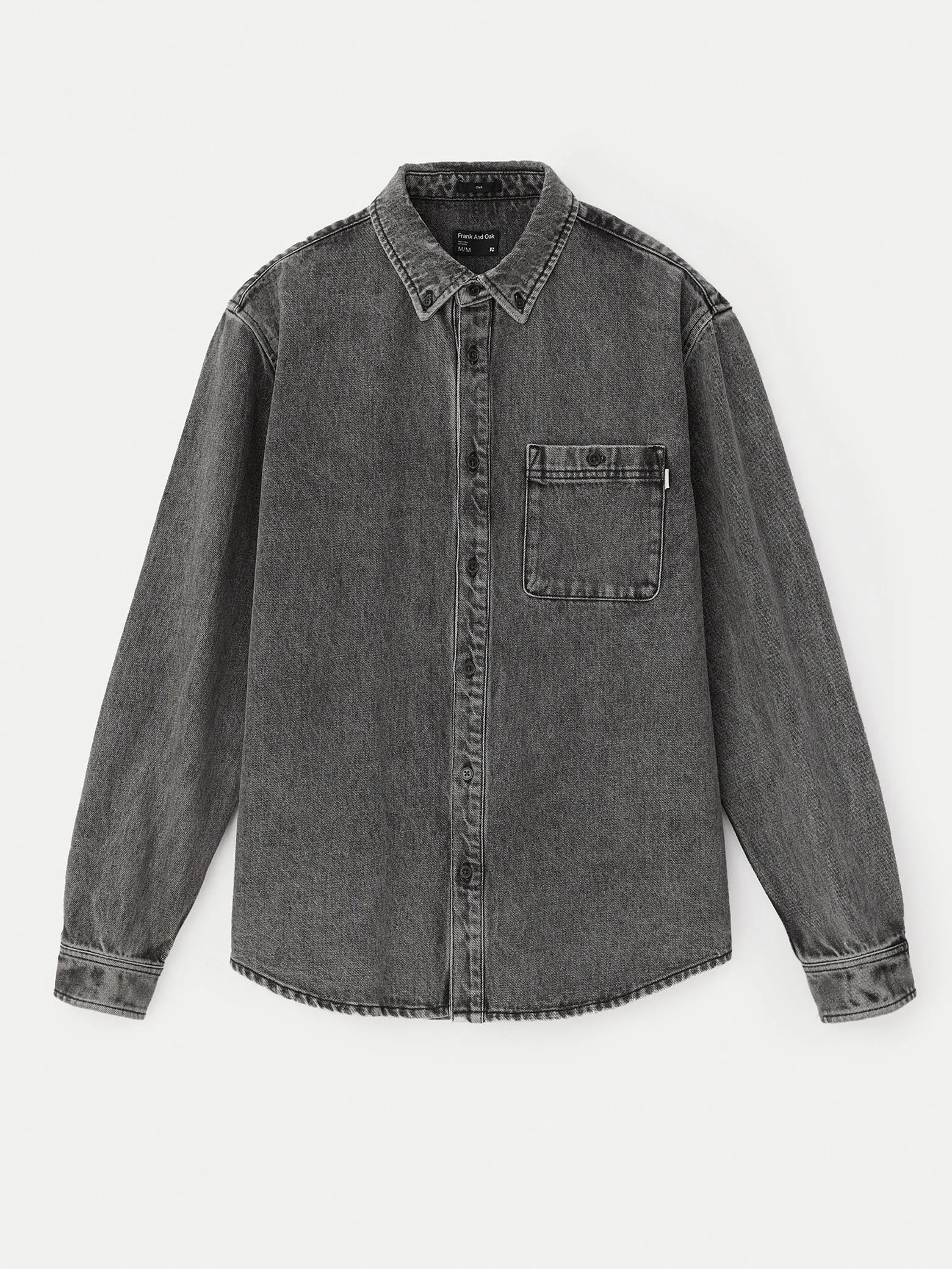 The Clark Twill Shirt in Vintage Grey