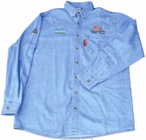 TORK CRAFT VERMONT MENS LONG SLEEVED DENIM SHIRT STONE WASHED 3XL TC00125
