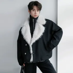 Two-piece Fur Collar Jacket