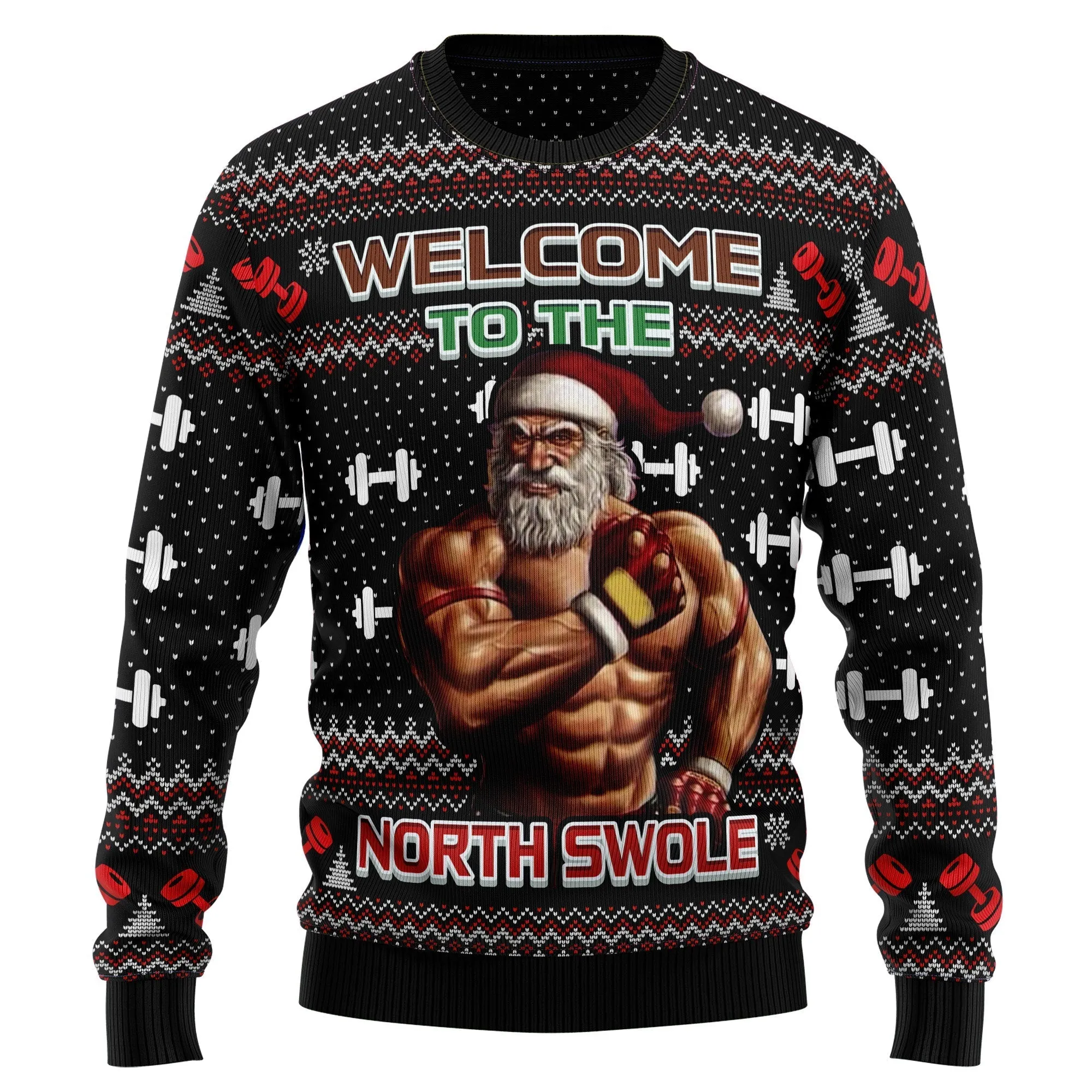 Ugly Christmas Sweater JulesRoche All-Over Print Holiday Knit