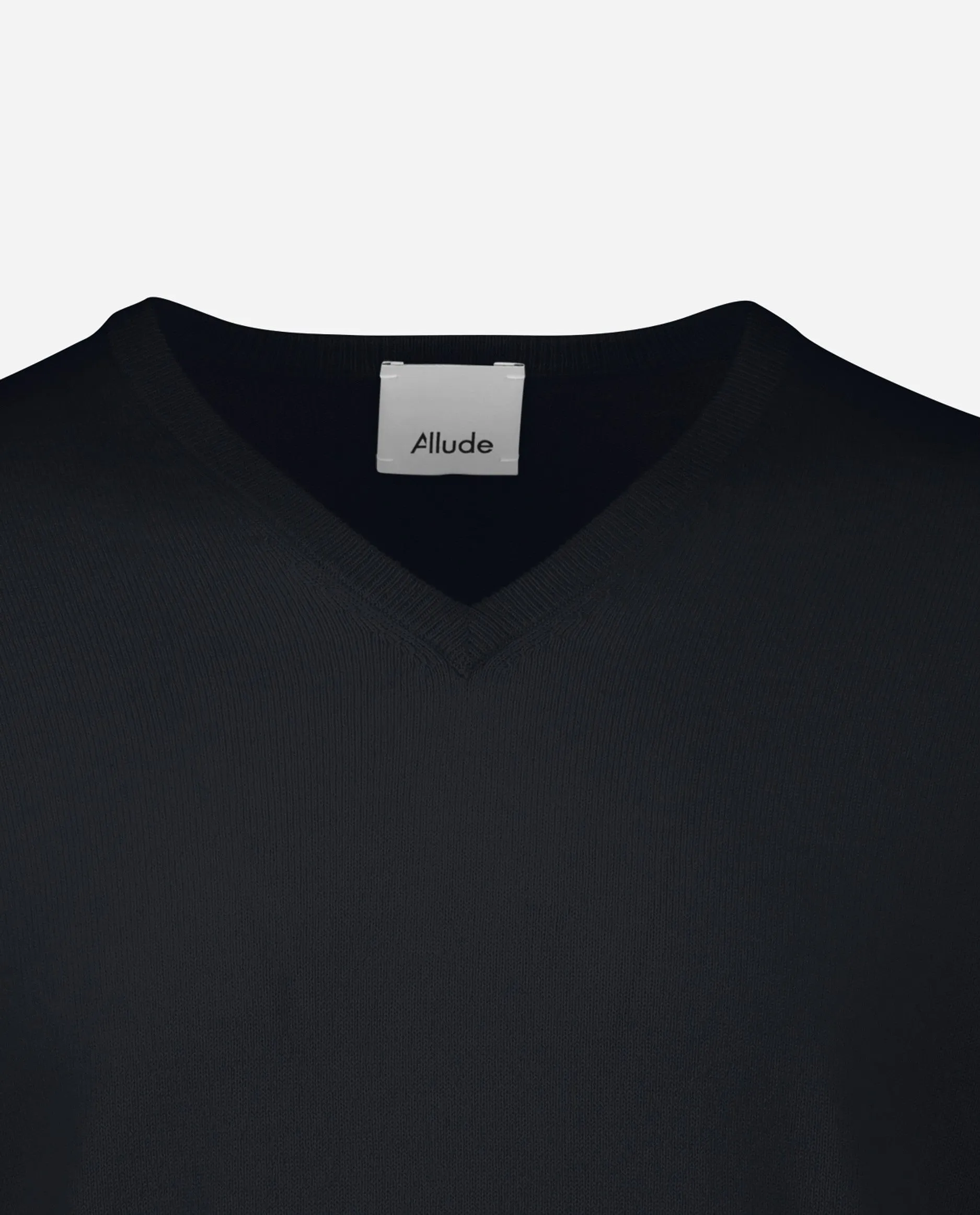 V-Ausschnitt Pullover aus Cashmere in Navy