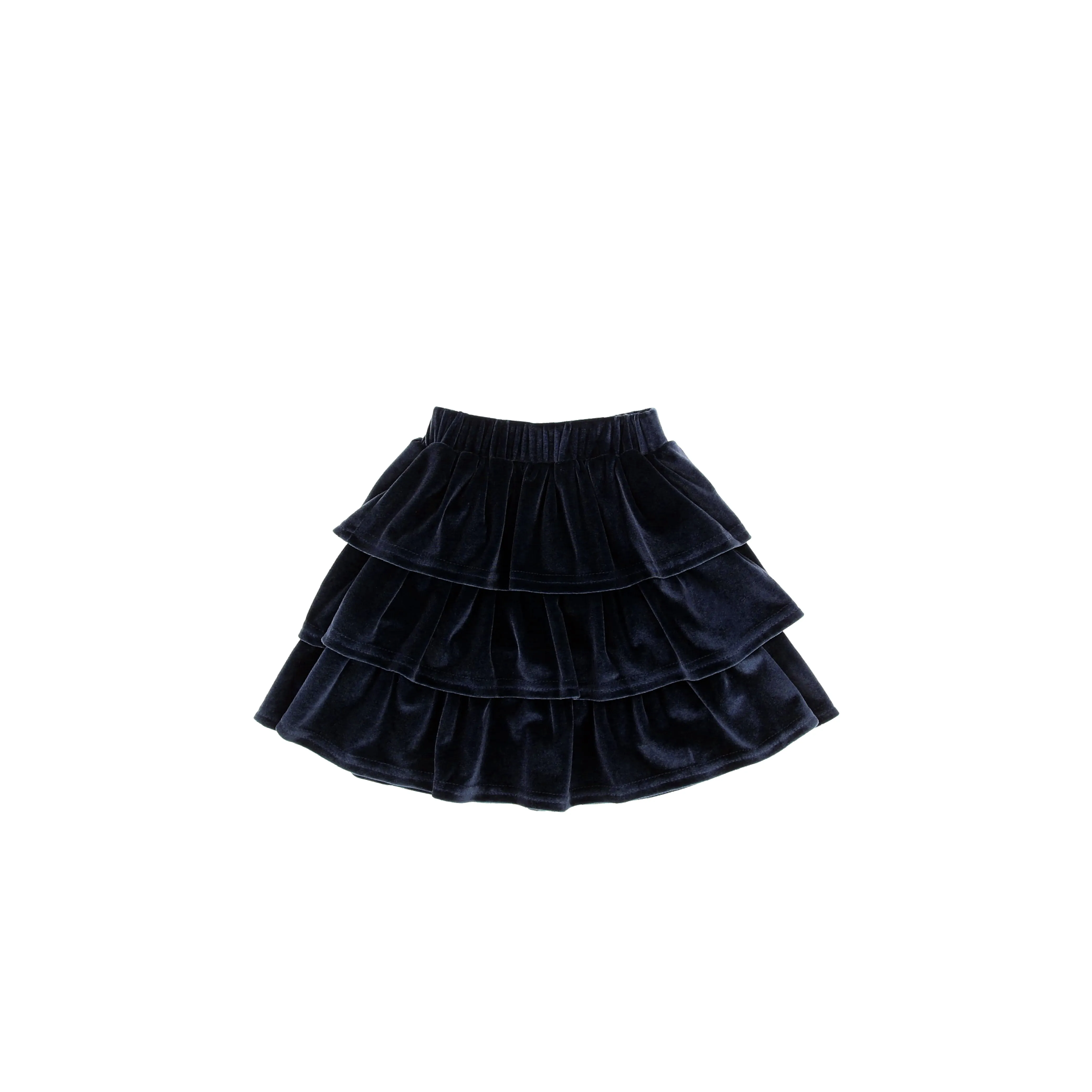 VELOUR LAYERED SKIRT