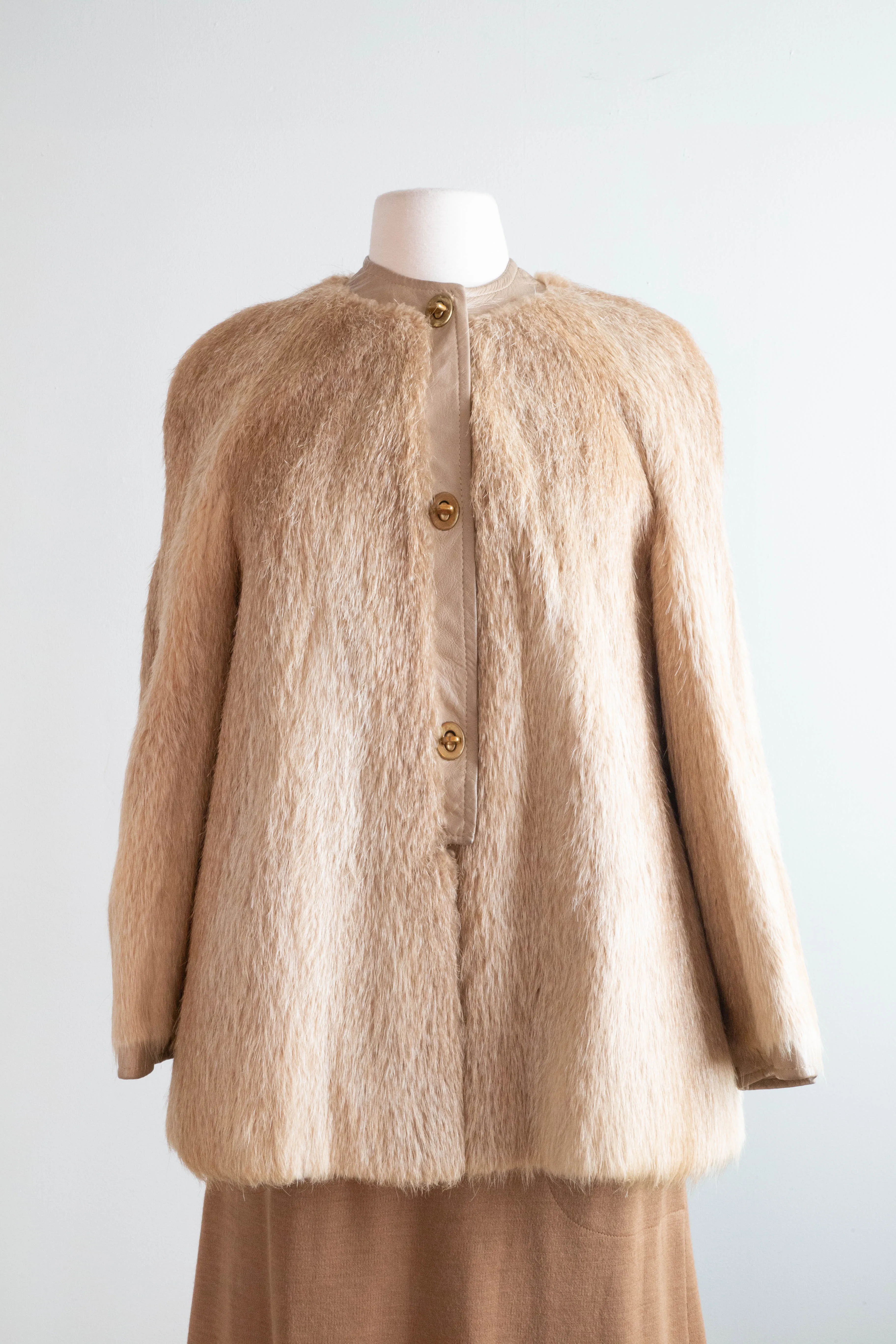 Vintage 1960's Bonnie Cashin Fur Jacket / SM
