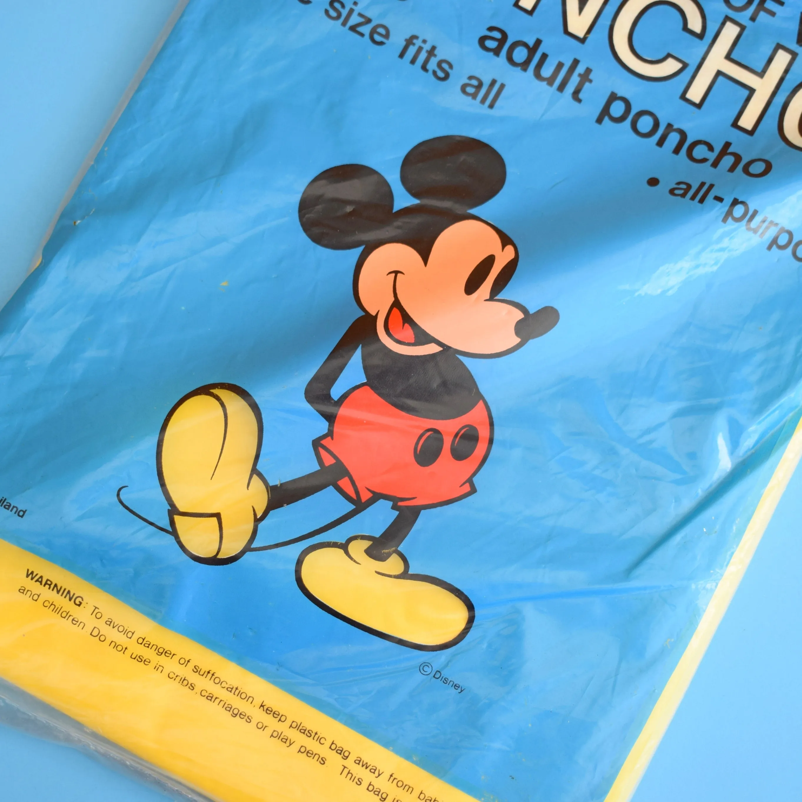 Vintage 1990s Unused Disney Adult Poncho
