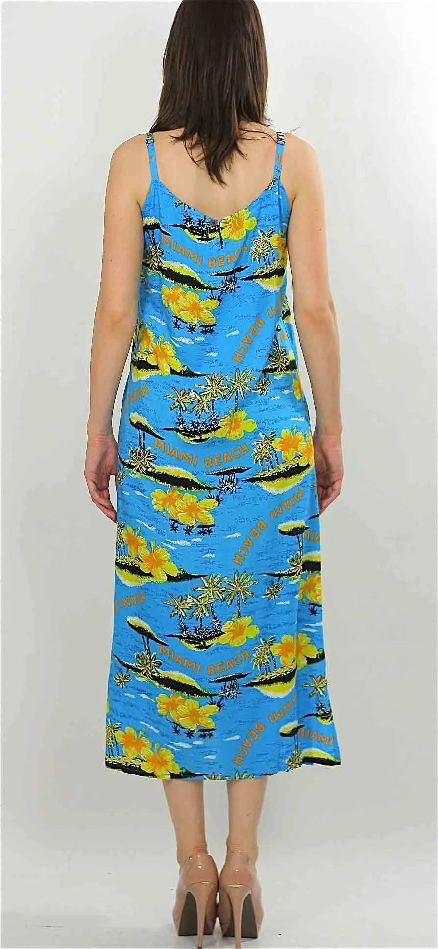 Vintage Boho Floral Miami Beach cover sun dress