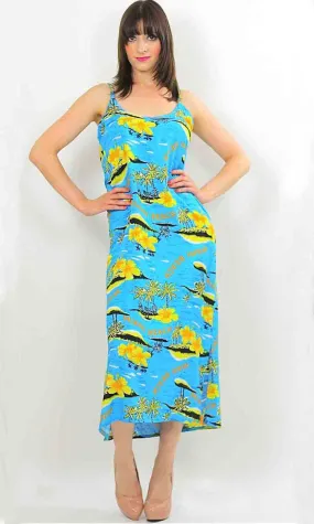 Vintage Boho Floral Miami Beach cover sun dress