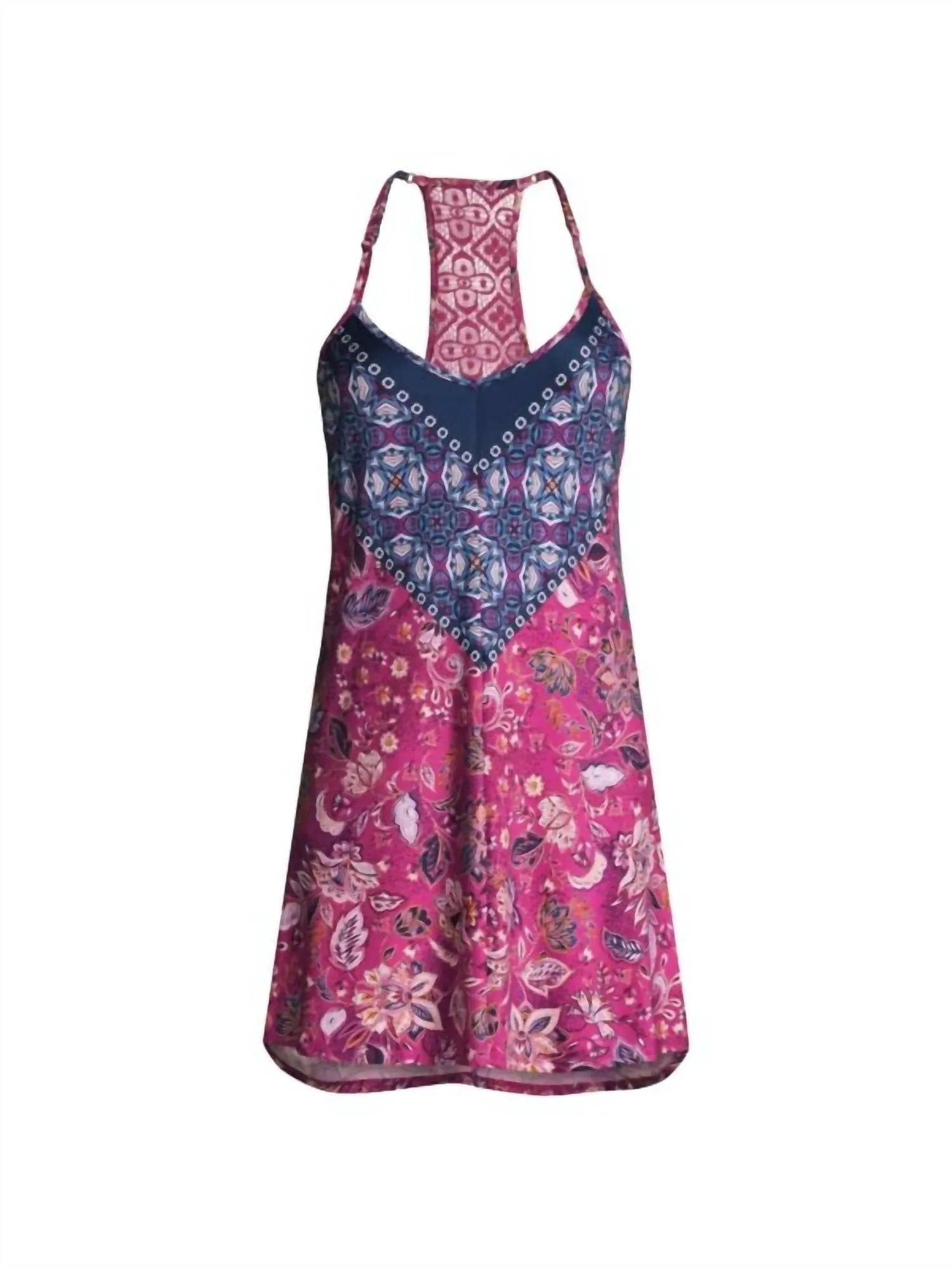 Waverly Floral Chemise in Raspberry