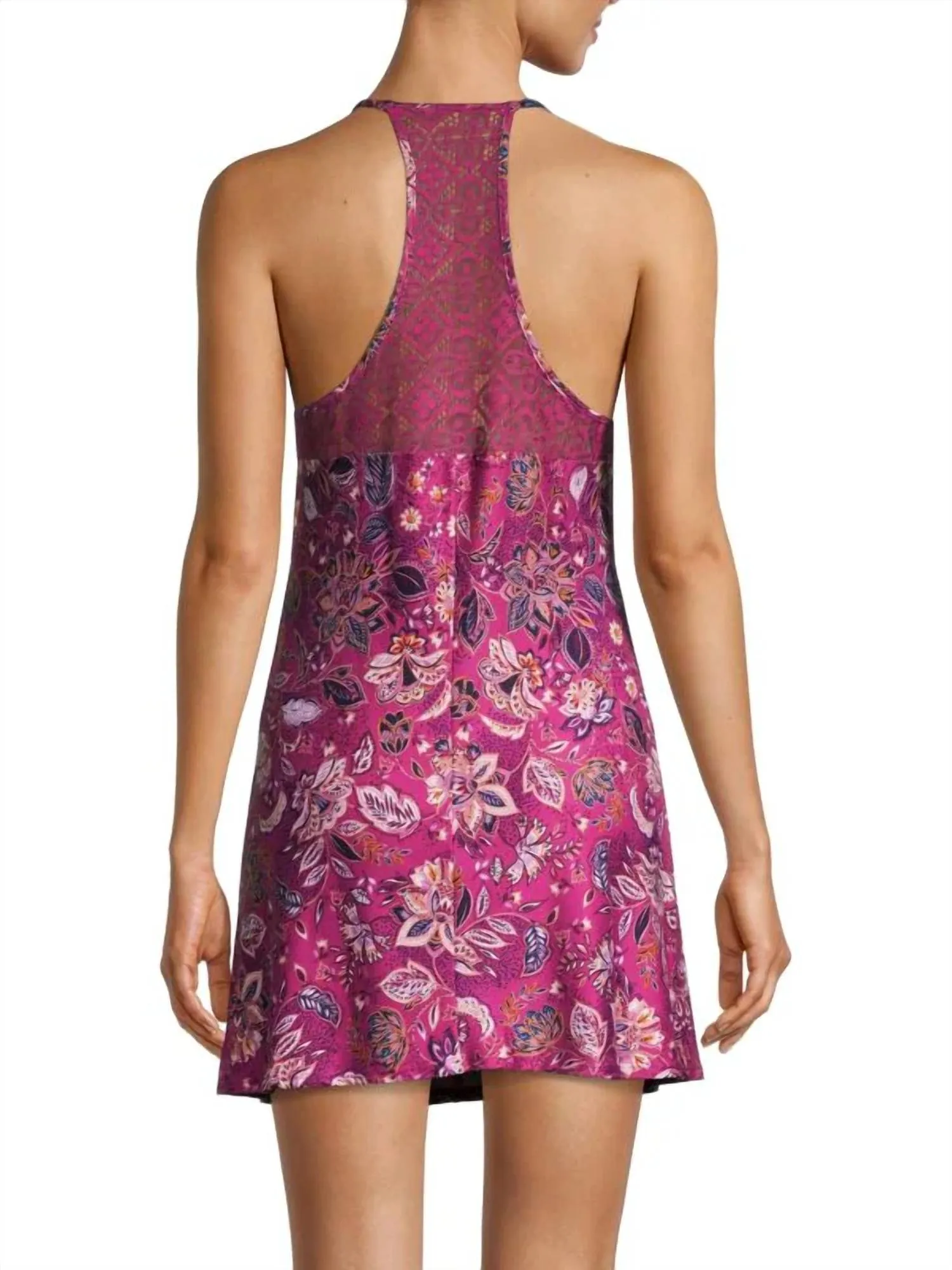 Waverly Floral Chemise in Raspberry