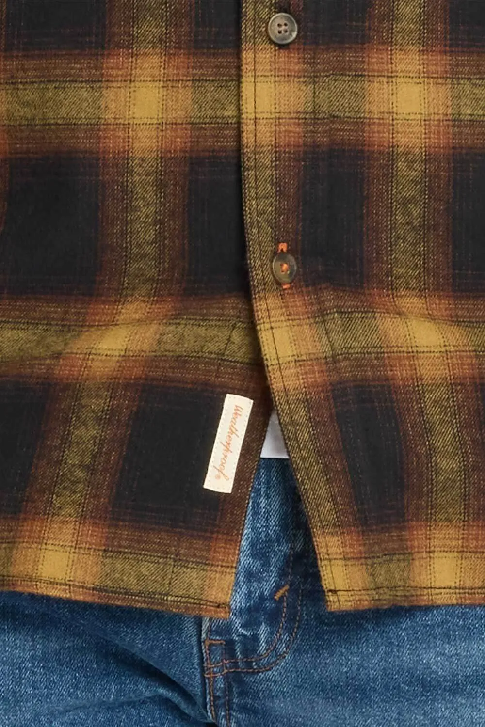 Weatherproof Vintage Brushed Flannel Shirt for Men in Inca Gold | F2485572GK-INCAGOLD