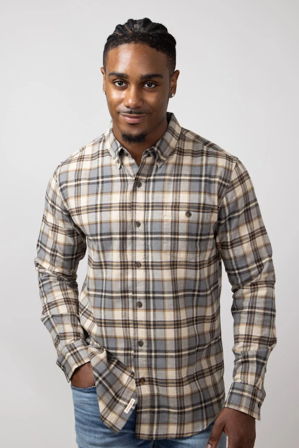 Weatherproof Vintage Brushed Flannel Shirt for Men in Mojave Desert | F2485572GK-MOJAVEDESERT