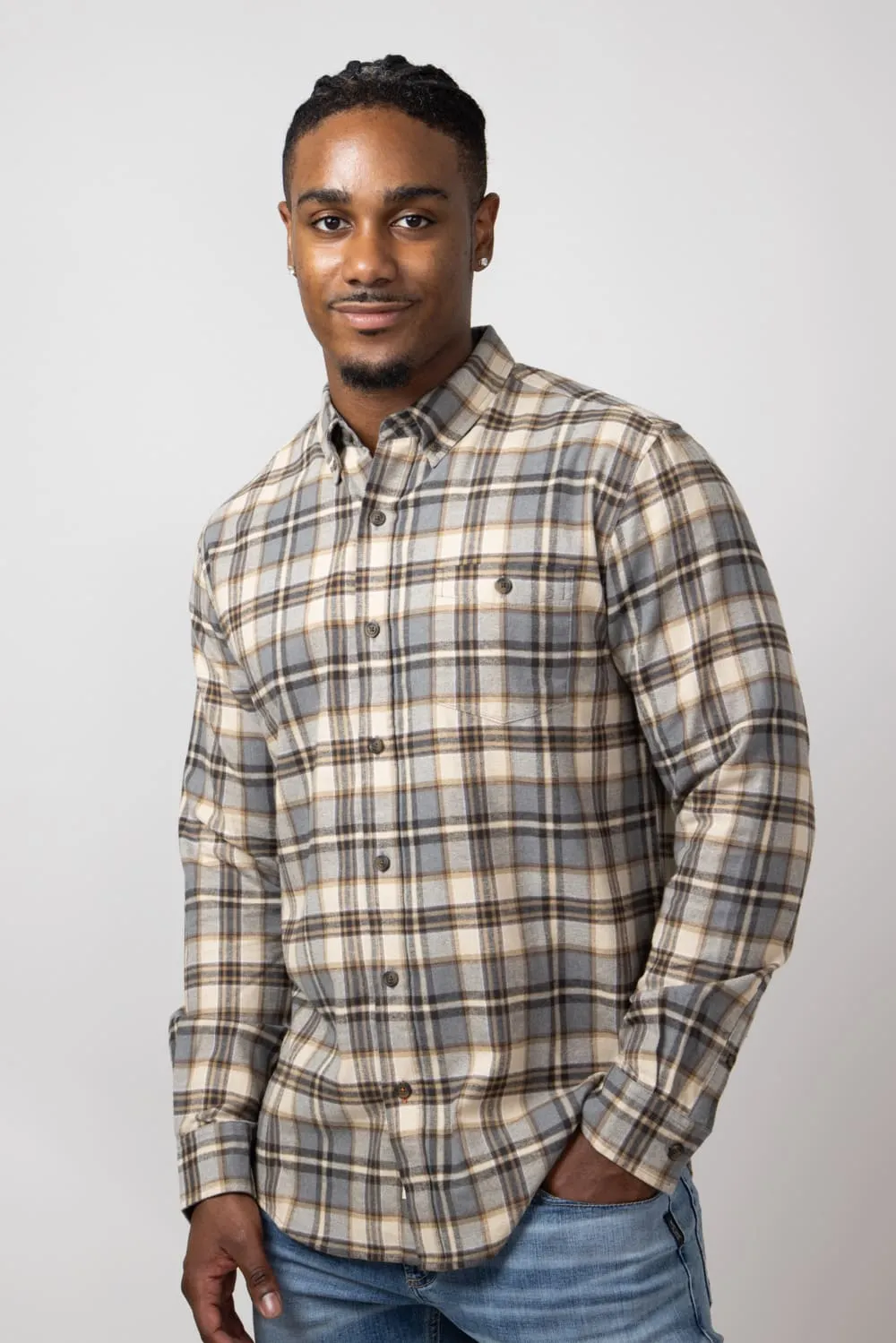 Weatherproof Vintage Brushed Flannel Shirt for Men in Mojave Desert | F2485572GK-MOJAVEDESERT