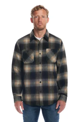 Weatherproof Vintage Brushed Lumber Jack Shirt Jacket for Men in Black | F2488137GK-BLACK