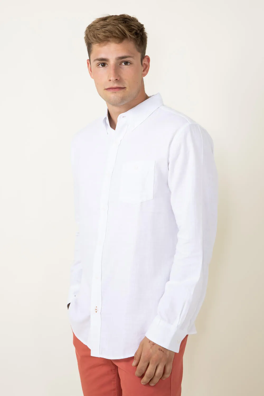 Weatherproof Vintage Country Twill Shirt for Men in White | S2485503GK-WHITE