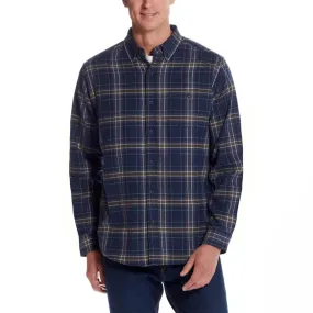 Weatherproof Vintage Men’s Cotton Blend Brushed Flannel Button Down Plaid Shirt