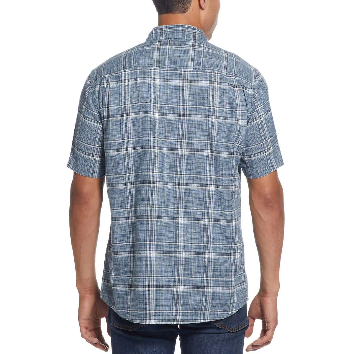 Weatherproof Vintage Men’s Short Sleeve Lightweight Linen Blend Woven Shirt