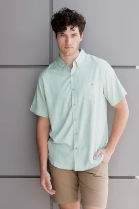 Weatherproof Vintage Performance Woven Button Up for Men in Green | S24844482GK-FELDSPAR