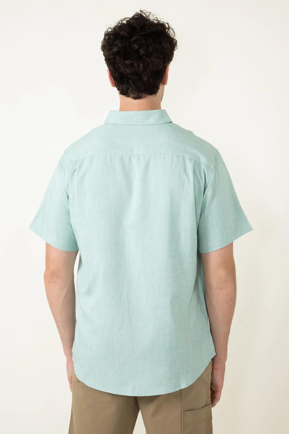 Weatherproof Vintage Performance Woven Button Up for Men in Green | S24844482GK-FELDSPAR
