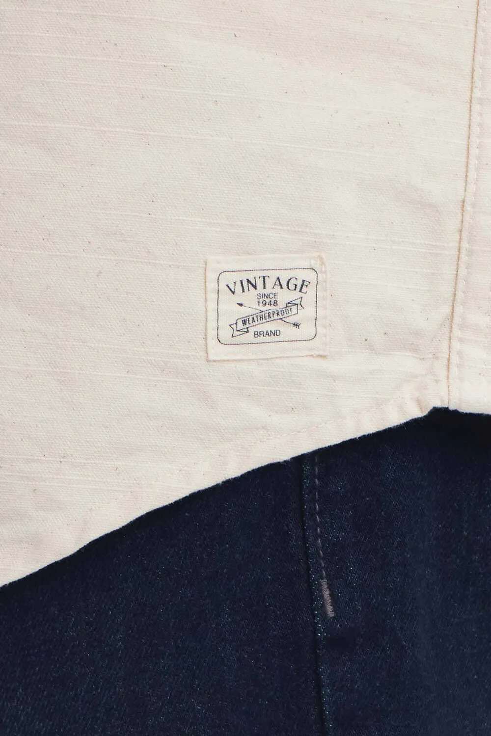 Weatherproof Vintage Slub Canvas Work Shirt for Men in Oatmeal | F2485638GK-OATMEAL