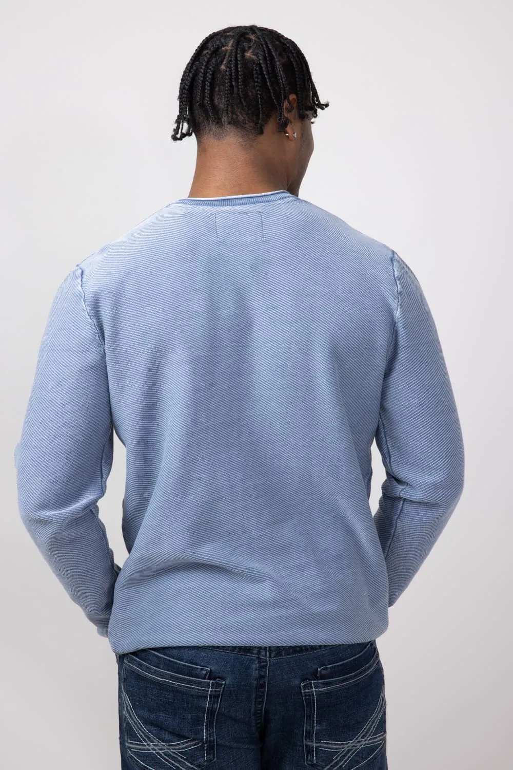Weatherproof Vintage Twill Stonewash Shirt for Men in Blue Mirage | S2540488GK-BLUMIRAGE