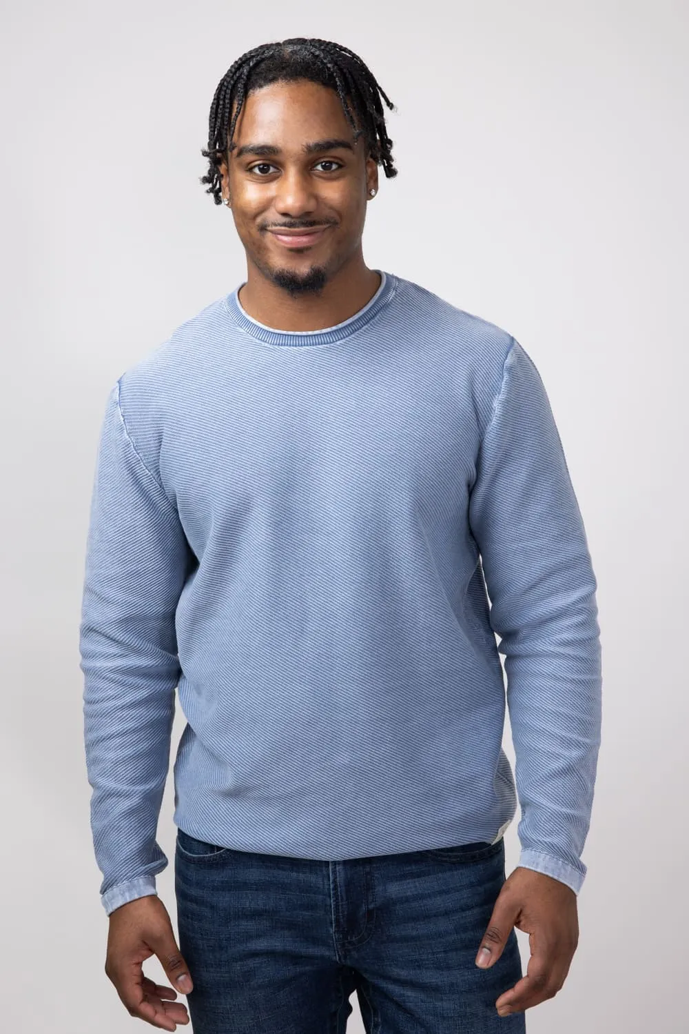 Weatherproof Vintage Twill Stonewash Shirt for Men in Blue Mirage | S2540488GK-BLUMIRAGE